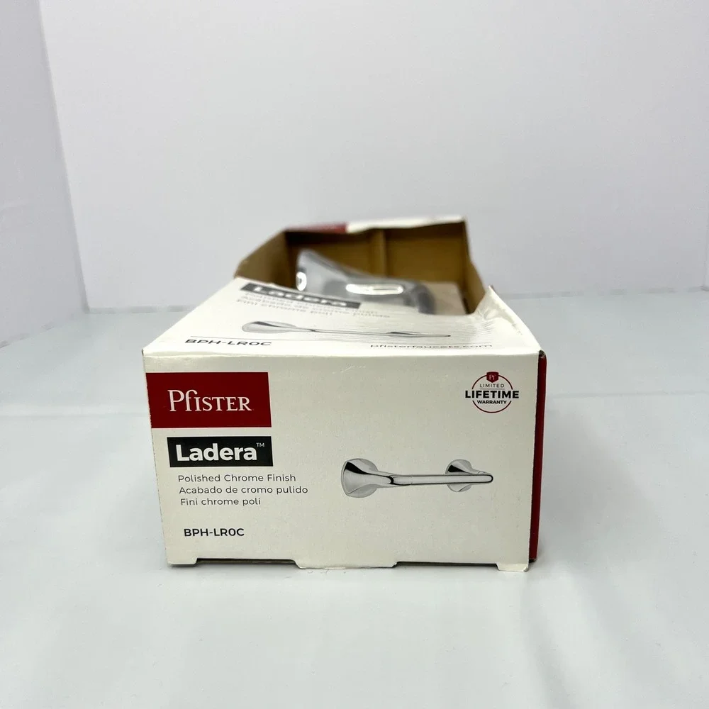 Pfister Ladera Polished Chrome Toilet Paper Holder BPH-LROC New Open Arm‎ Design